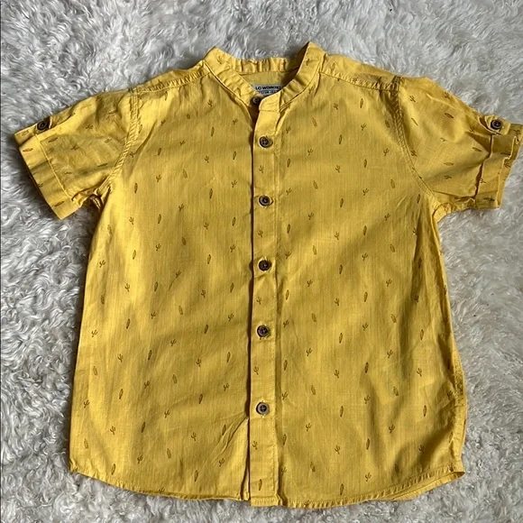 NWOT - Yellow Boys Botton Down Shirt - Picture 1 of 6